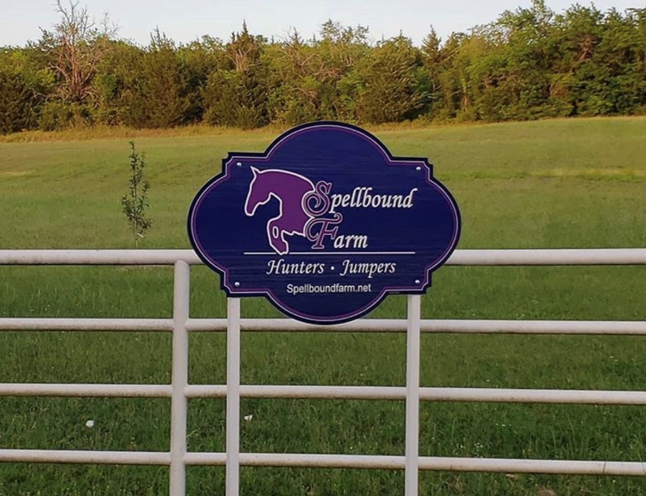 Photo of the Spellbound Farm sign